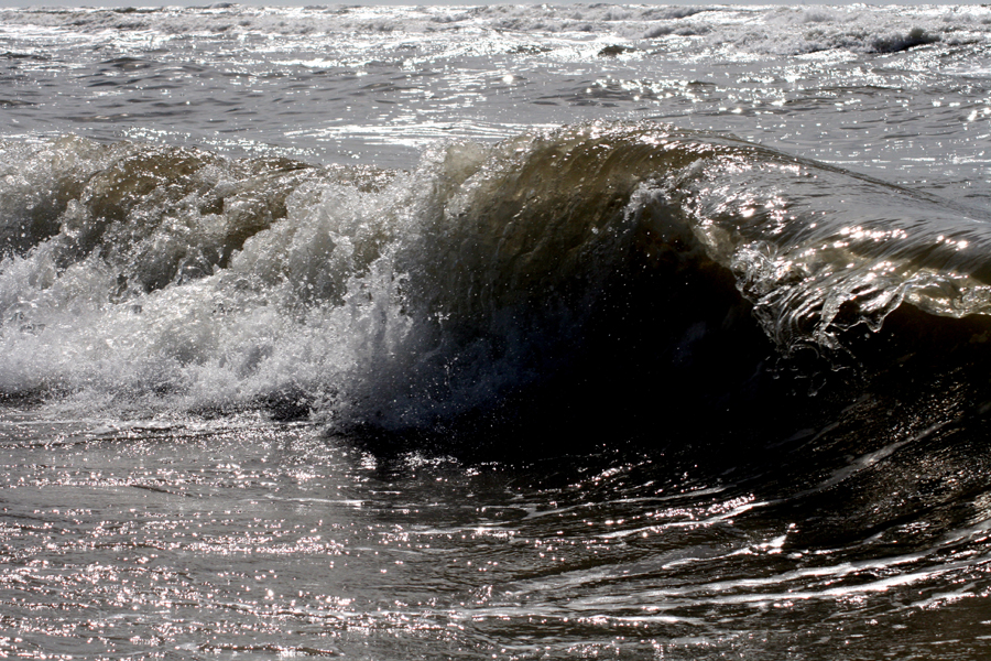 Wellen am Nordsee Strand